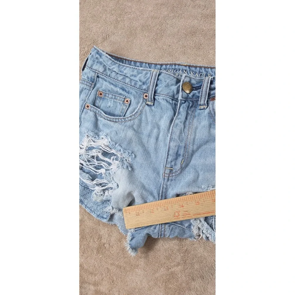 American Eagle Hi-Rise Festival Denim Shorts Women's 2